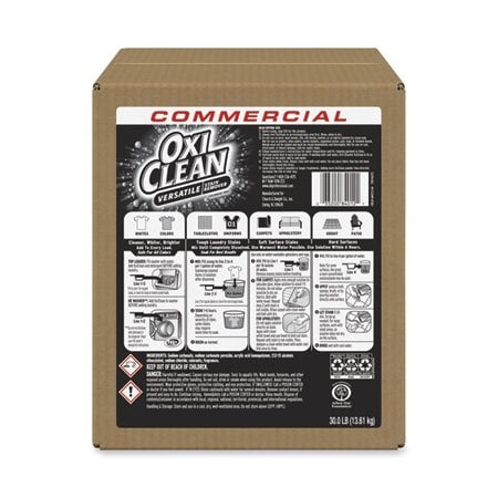 Church & Dwight Co. OxiClean, Stain Remover, Regular Scent, 30 Lb Box 3320084012